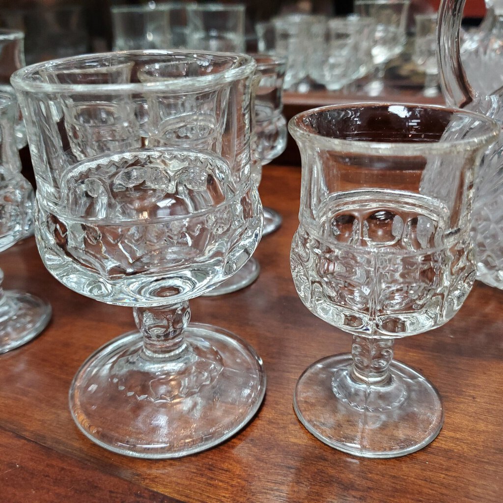 Set/10 Kings Crown Glasses