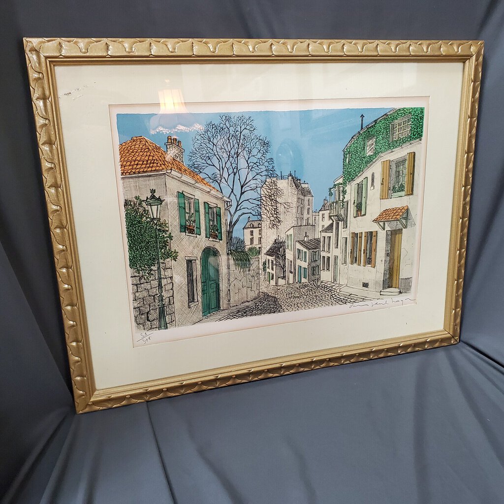 Vintage Village of Provence Limited Edition Lithograph