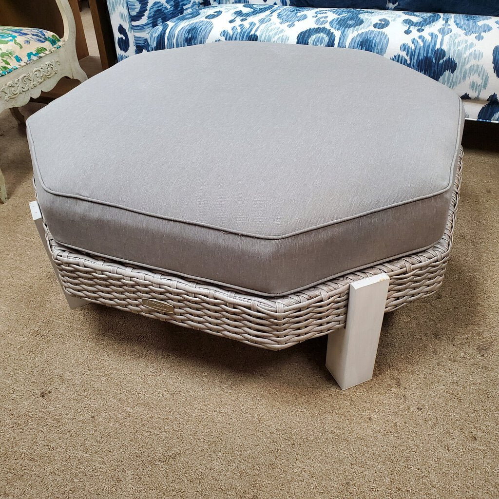 Wicker Ottoman