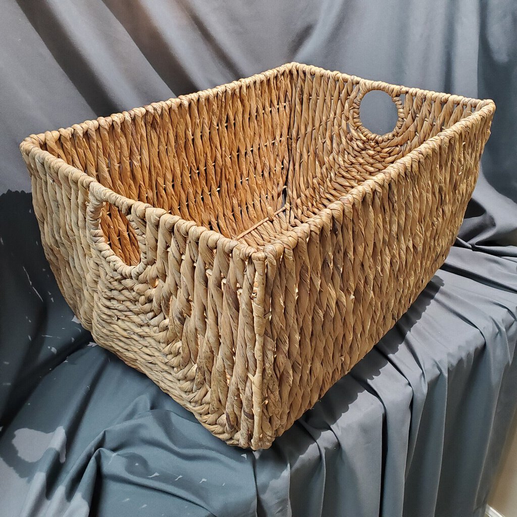 Water Hyacinth Log Basket, Size: 17x24x14