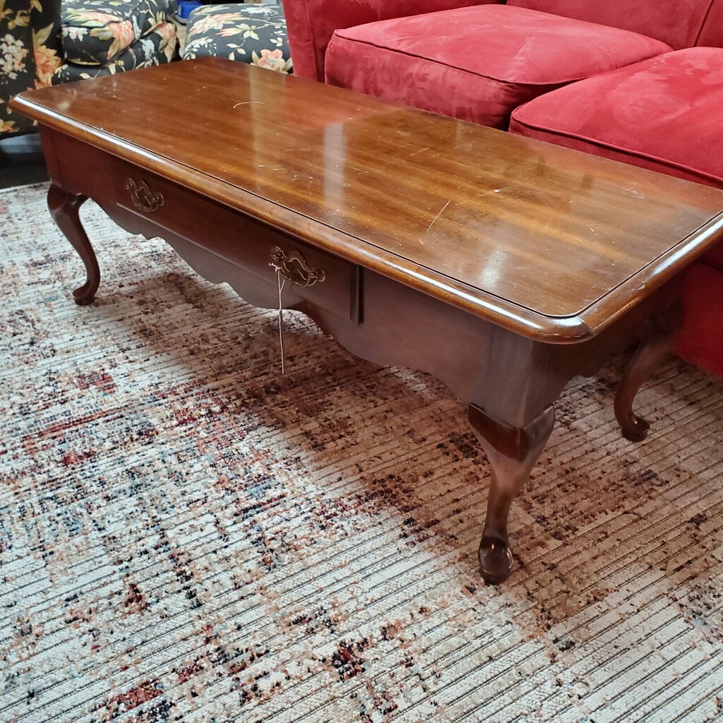 1 Dr Coffee Table Brown, Size: 20x48x16