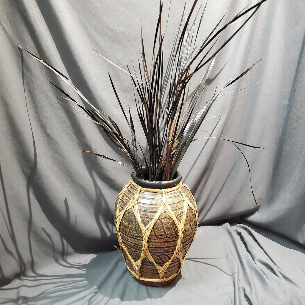 Wicker Wrapped Vase, 33"H, Size: 33"H