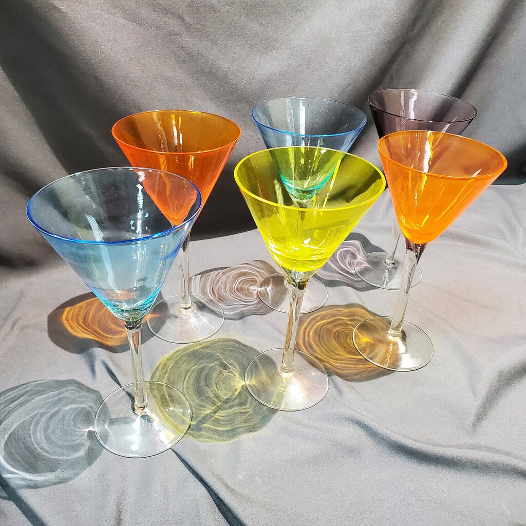 Set/6 Cocktail Glasses, Multi
