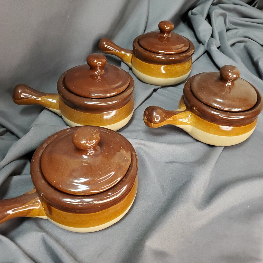 Set/4 Soup Bowls, Ceramic, Size: 8"L