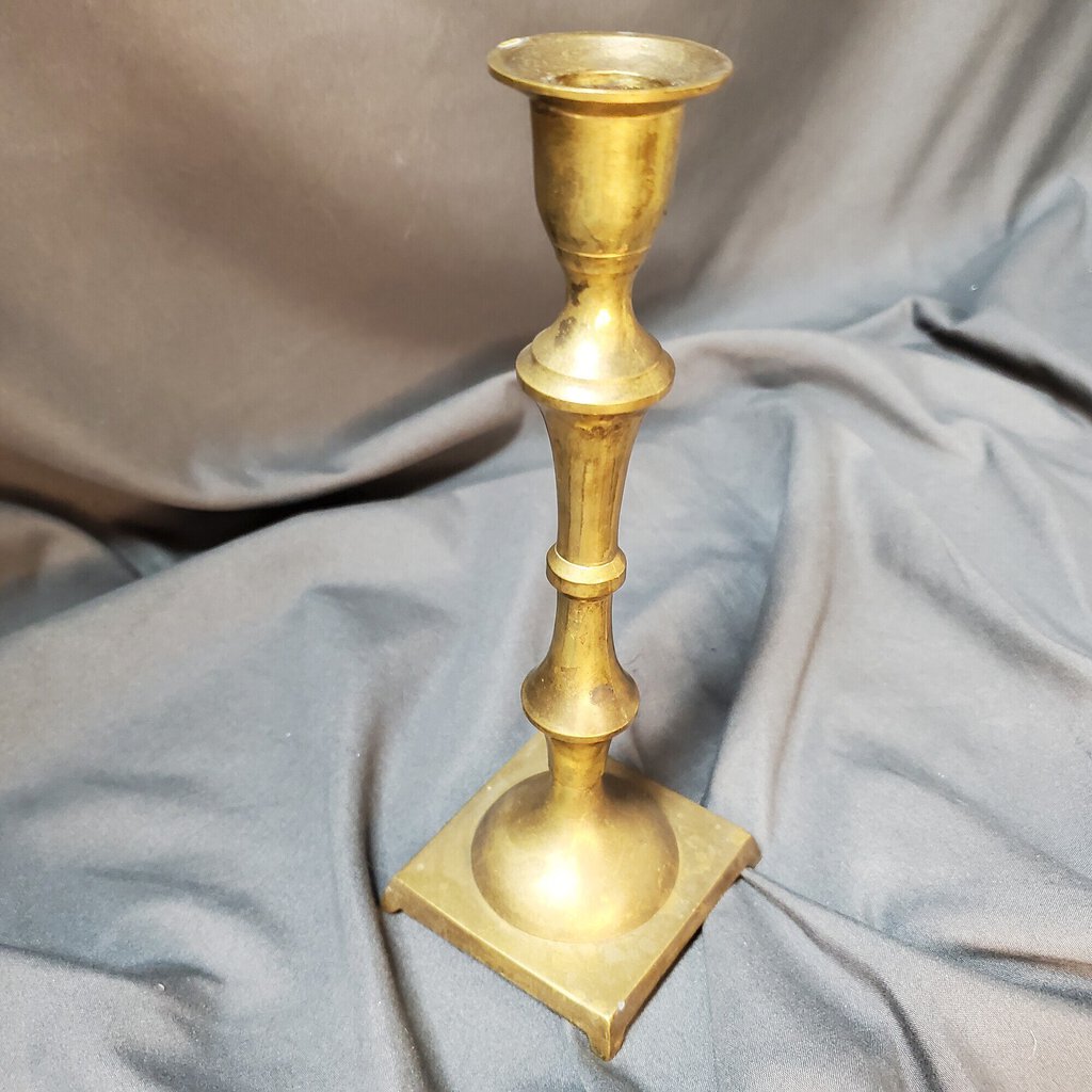 Brass Candlestick, Size: 8"H