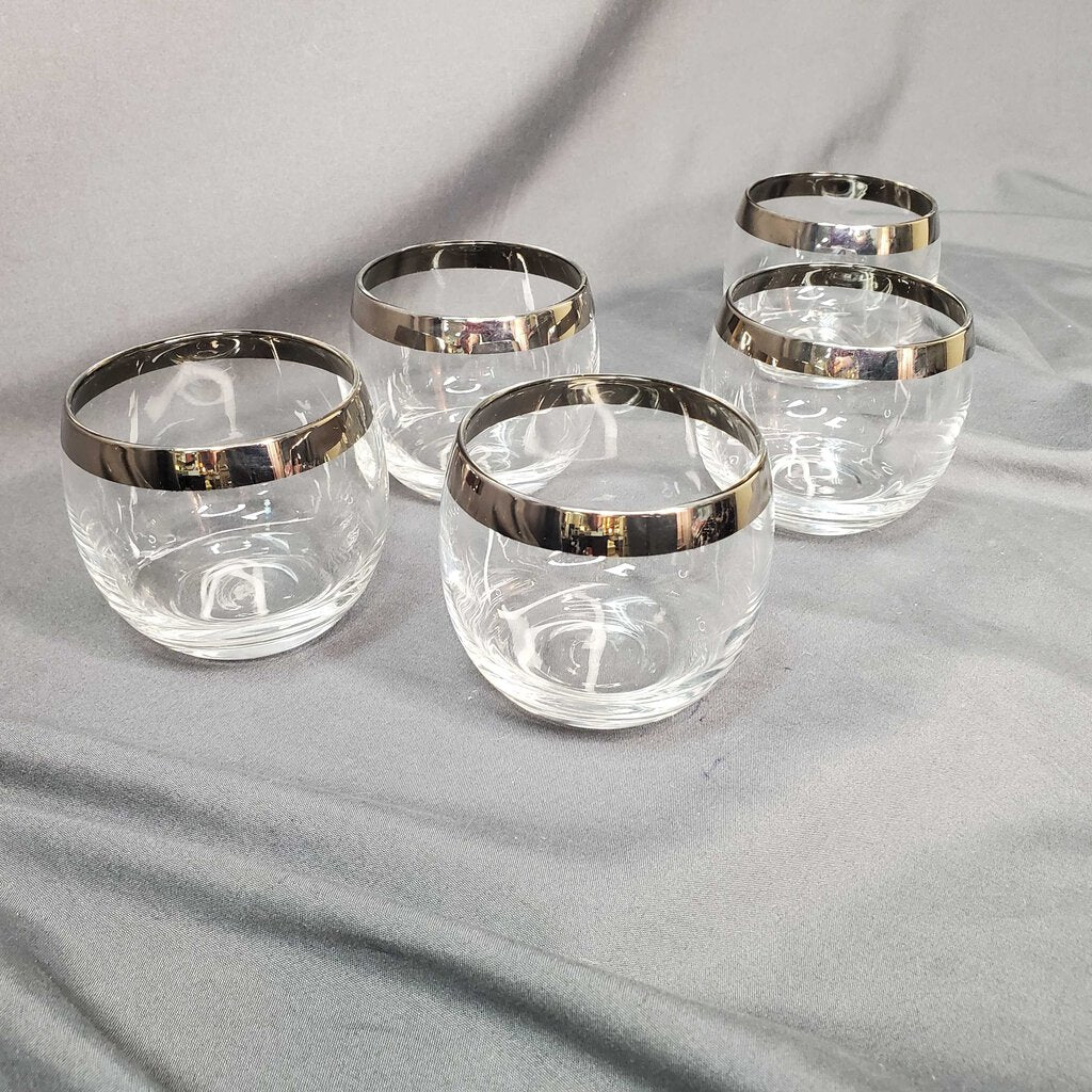 Set/5 Vintage Rolly Polly Glasses