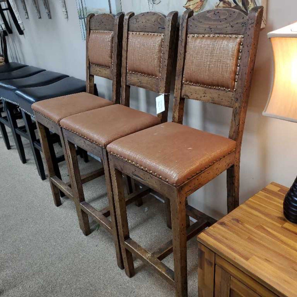 set 3 bar stools