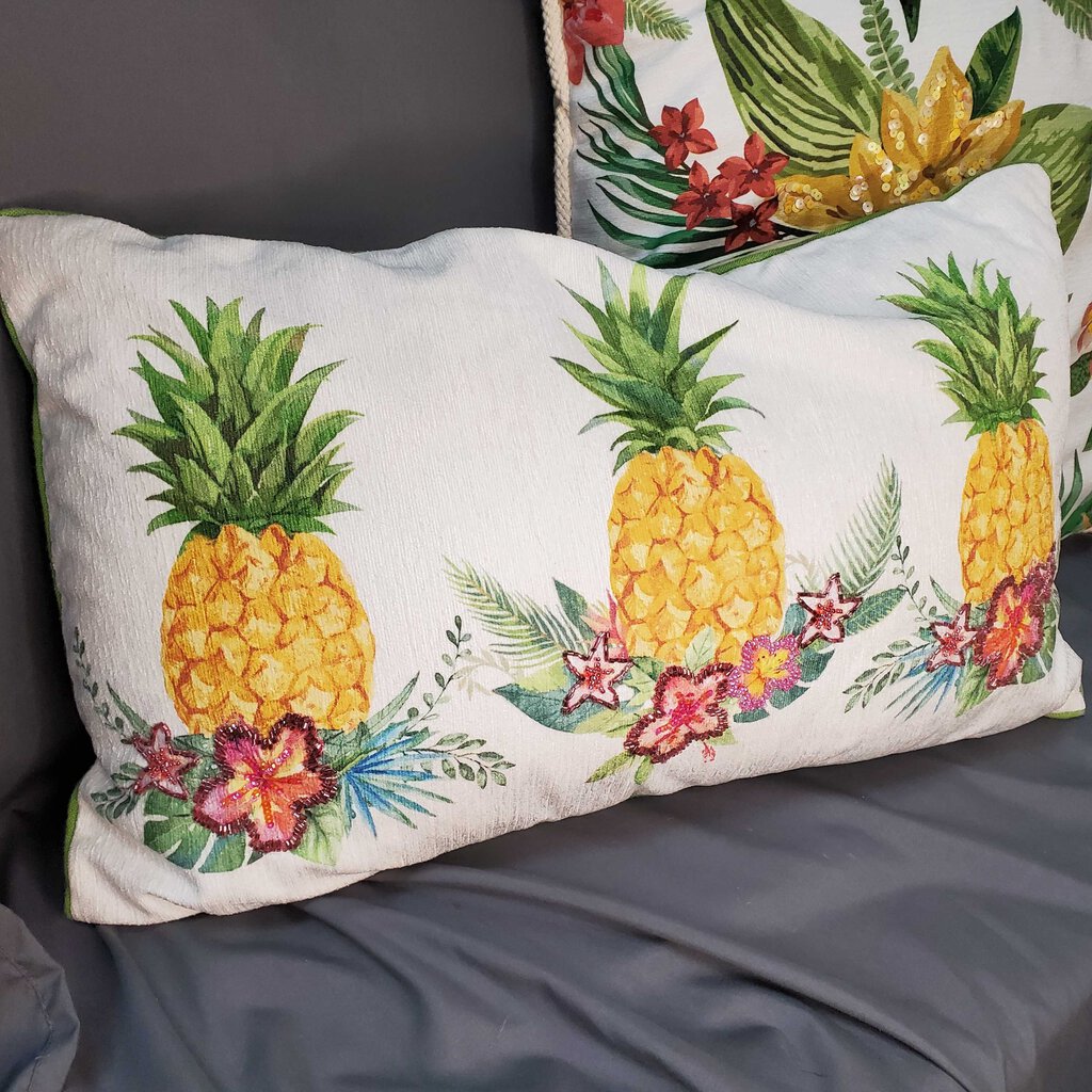 Pineapple Pillow with Sequins