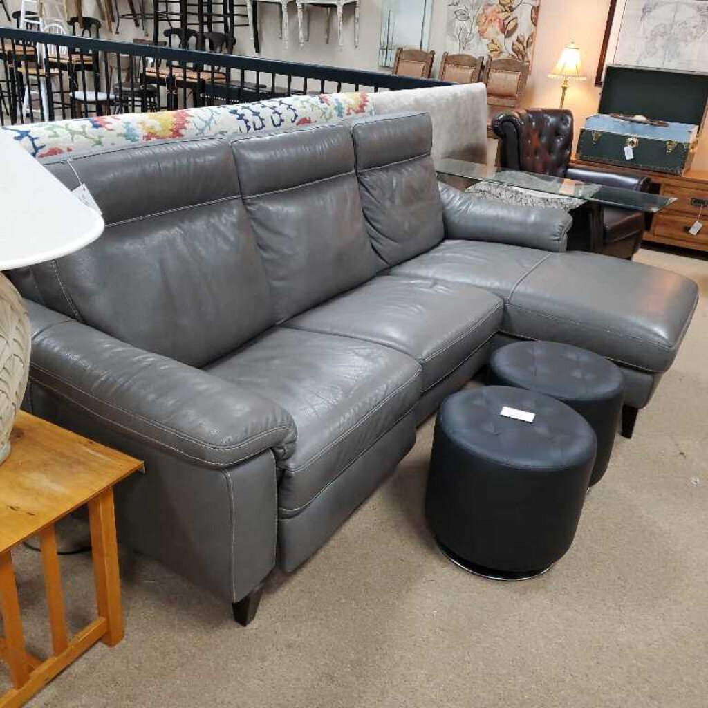 Electric Leather chaise recliner sofa
