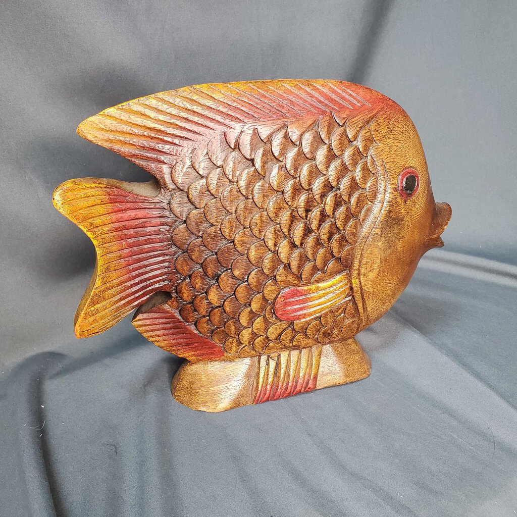 Wood Hand Carved Fish
