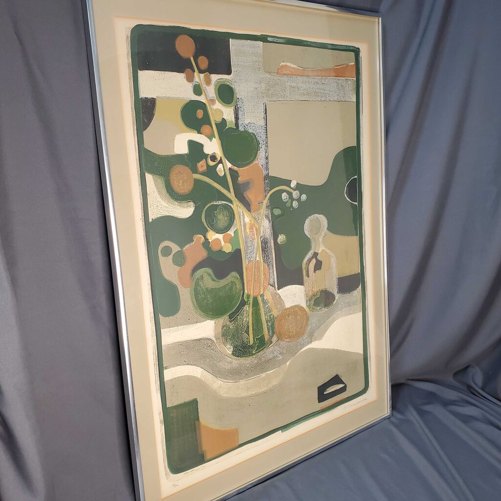 Vintage Abstract Still Life Limited Edition Lithograph