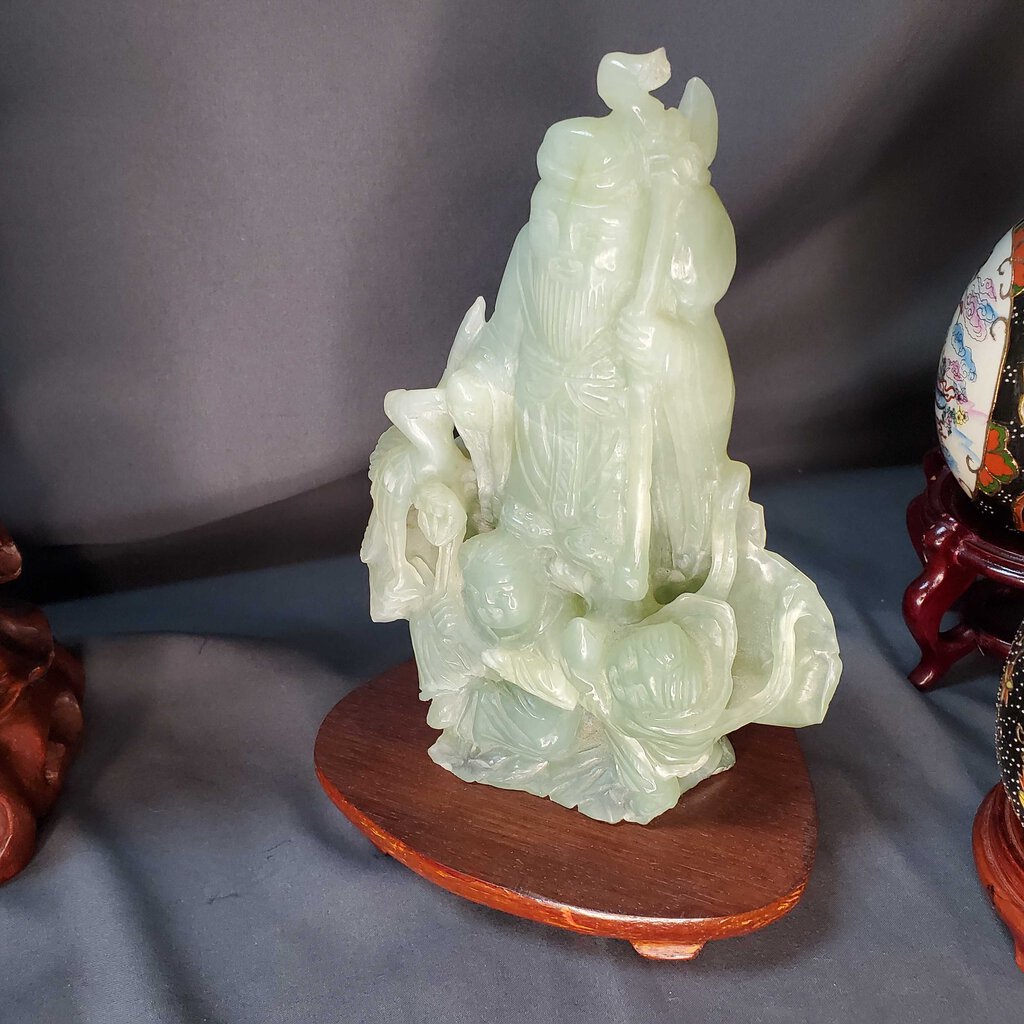Jade Sculpture on Stand