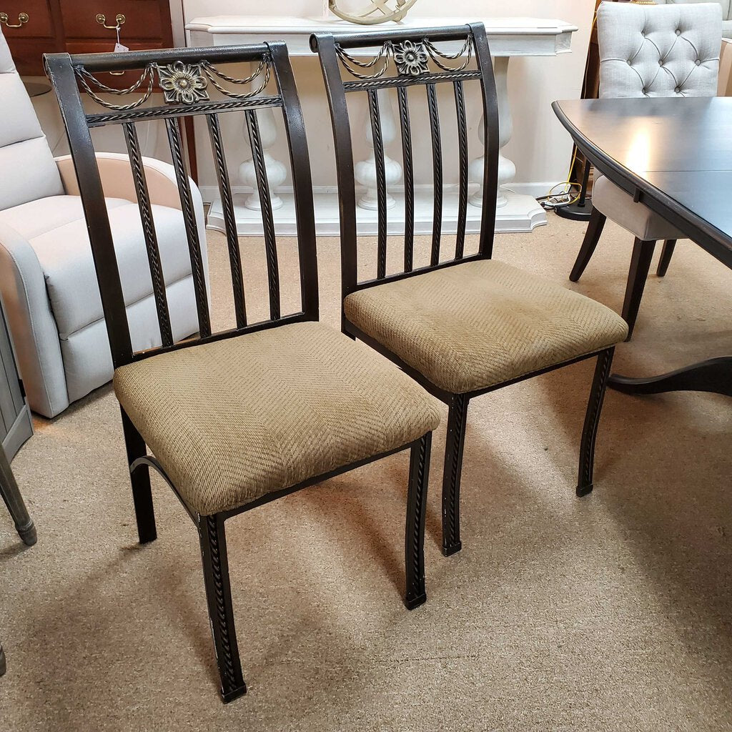 Set/4 Metal Dining Chairs