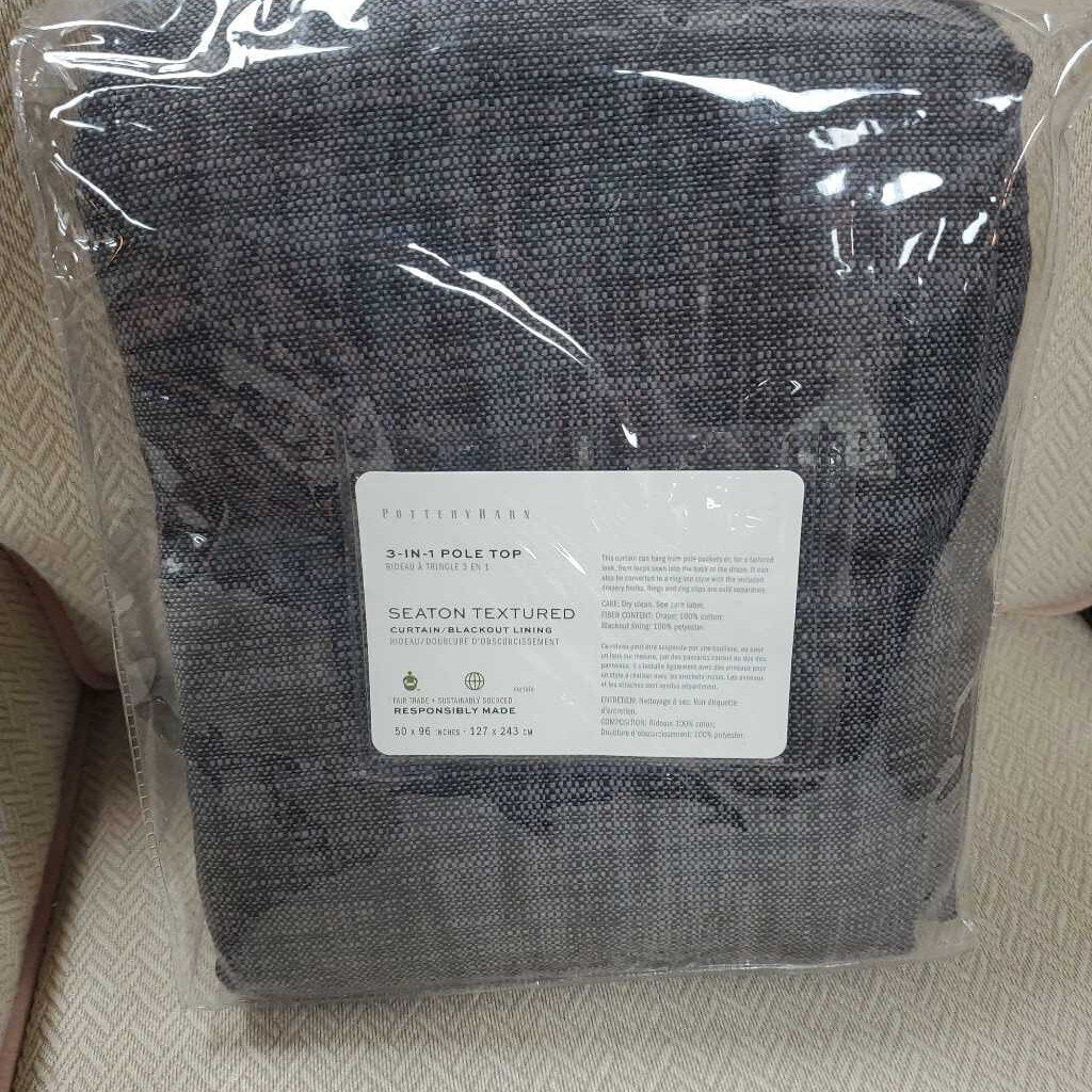 Seaton Textured Blackout curtain panel