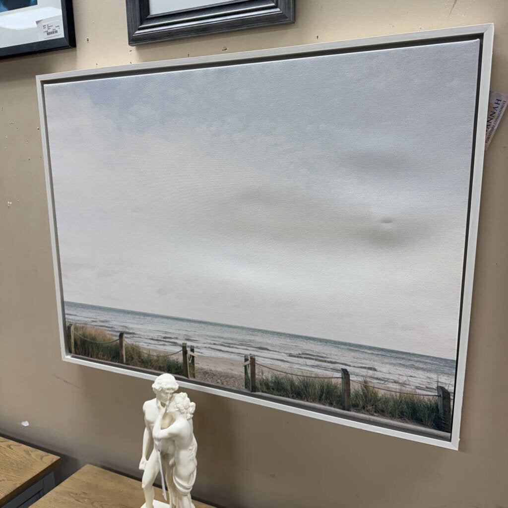Beach canvas framed
