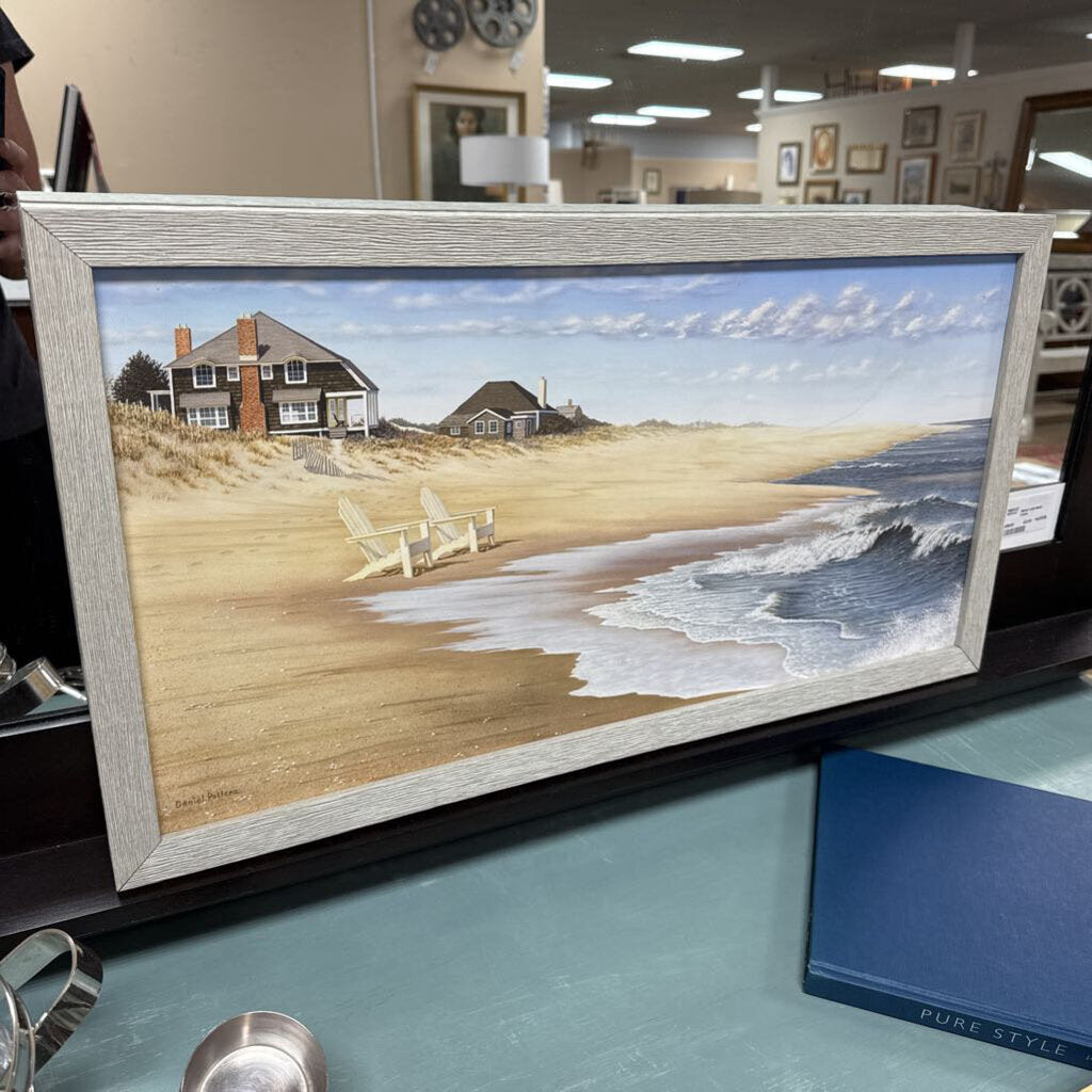 Beach chairs art