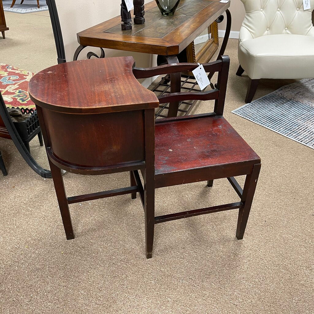 Vintage Telephone Gossip Table w/Seat