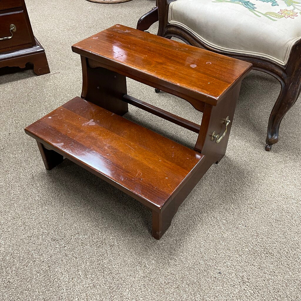 Heirloom Mahogany Chippendale Bed Steps