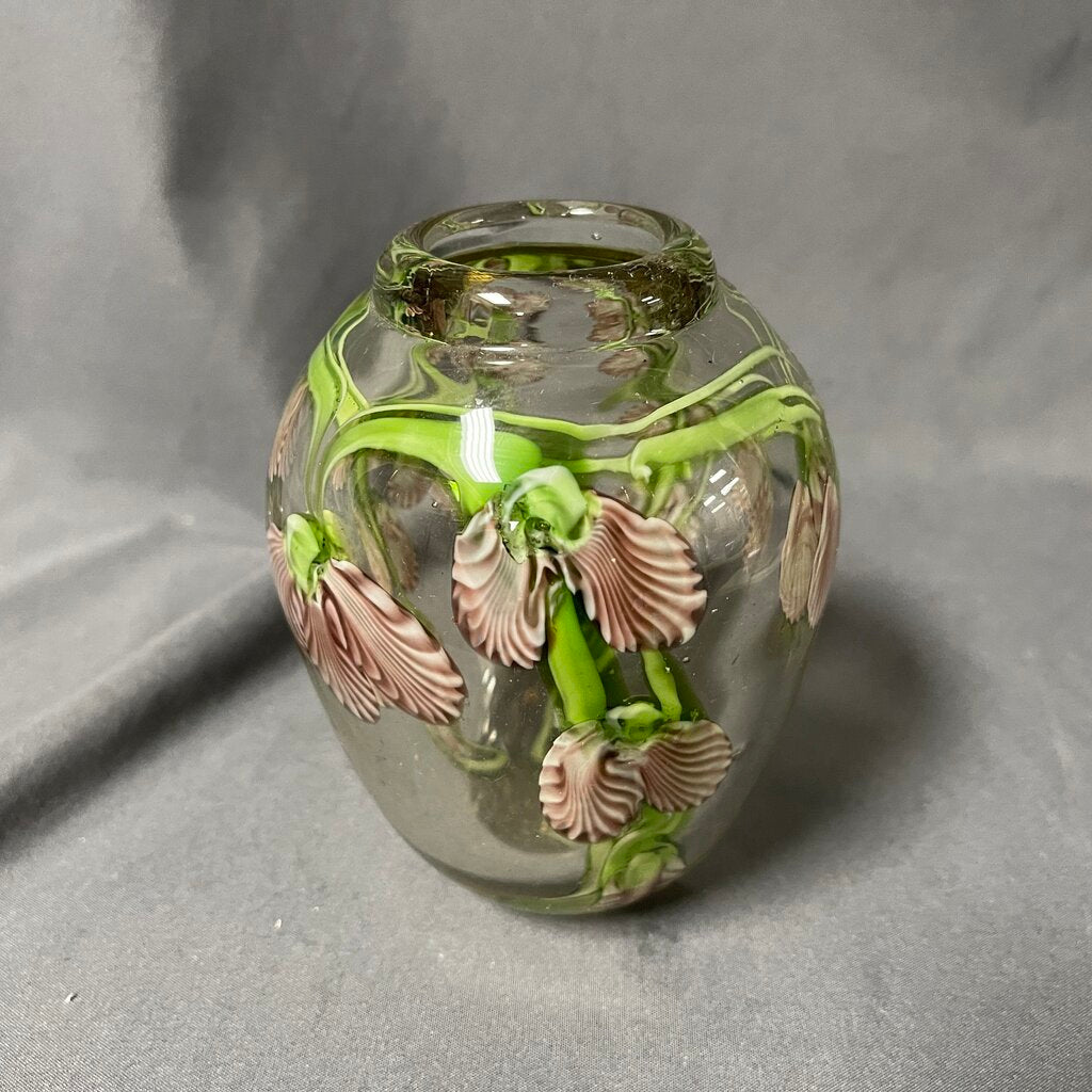 Lunberg Studio Iris Art Glass Vase