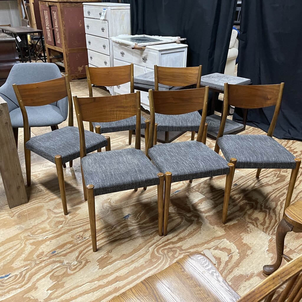 Set/6 Mid Century Style Dining Chairs