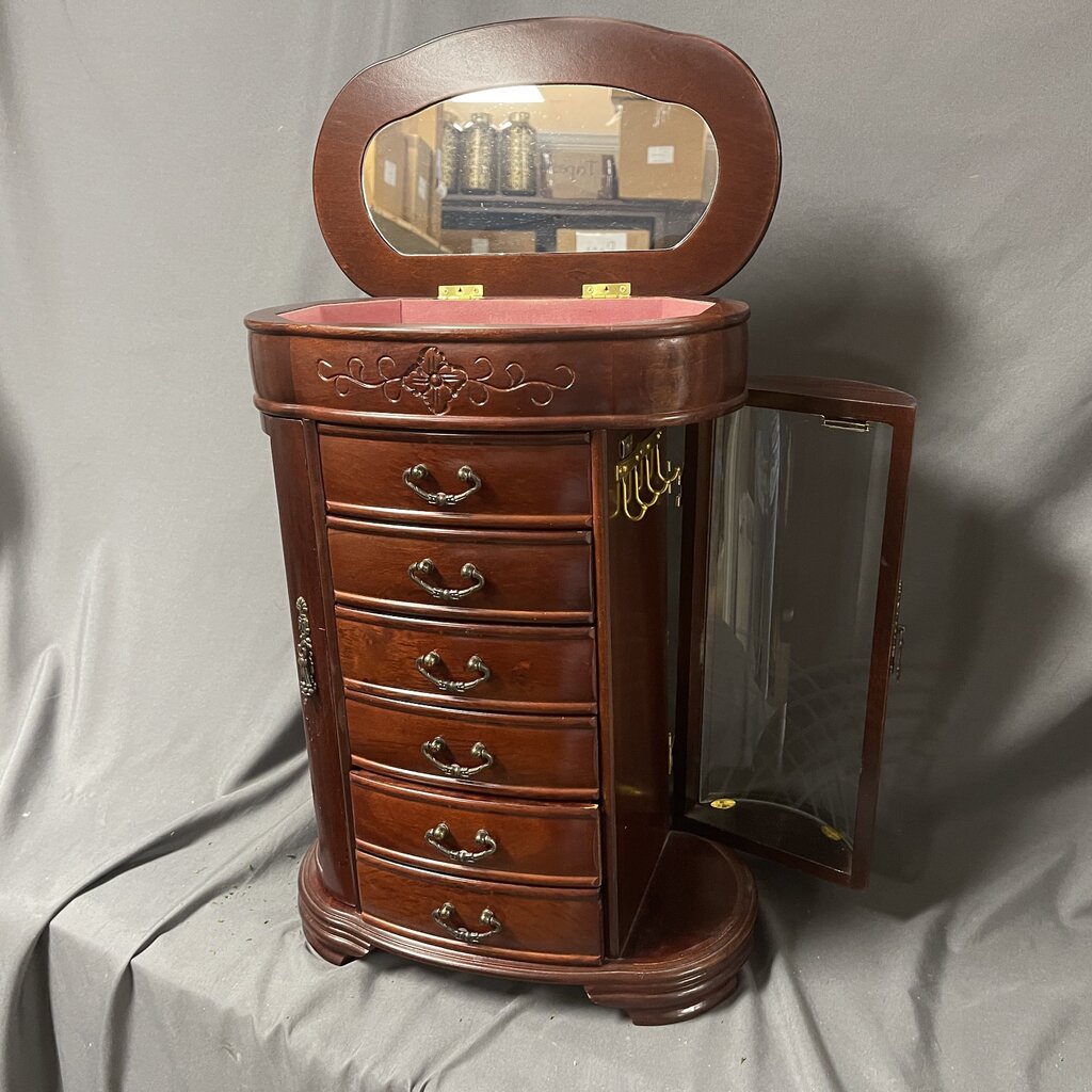 Patricia Etched Jewelry Cabinet