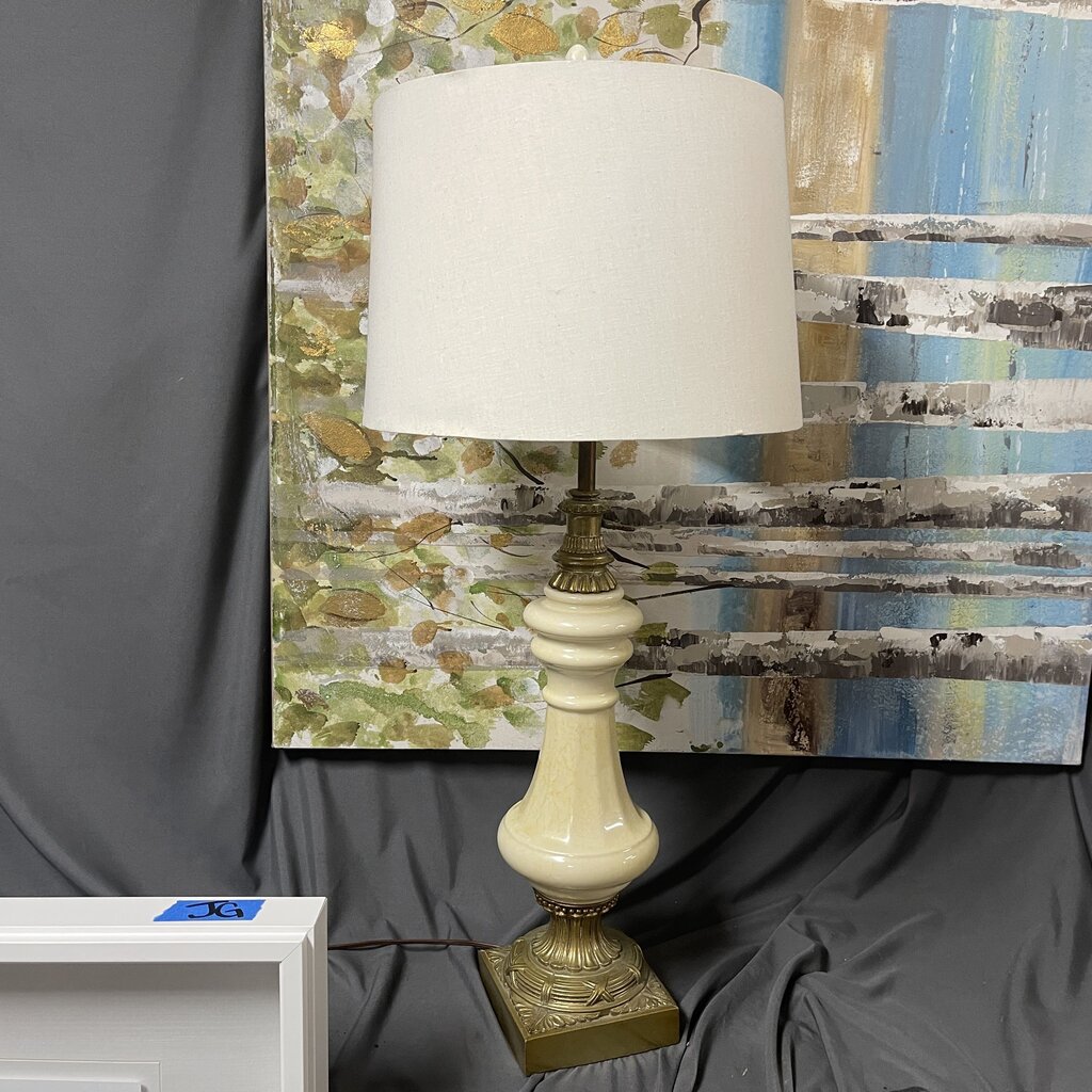 Brass + Alabaster Table Lamp