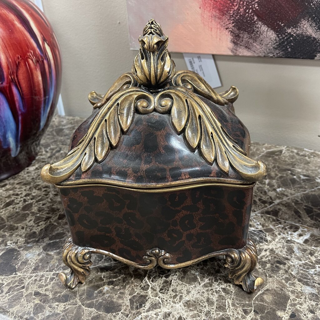 Decorative Leopard Print Box