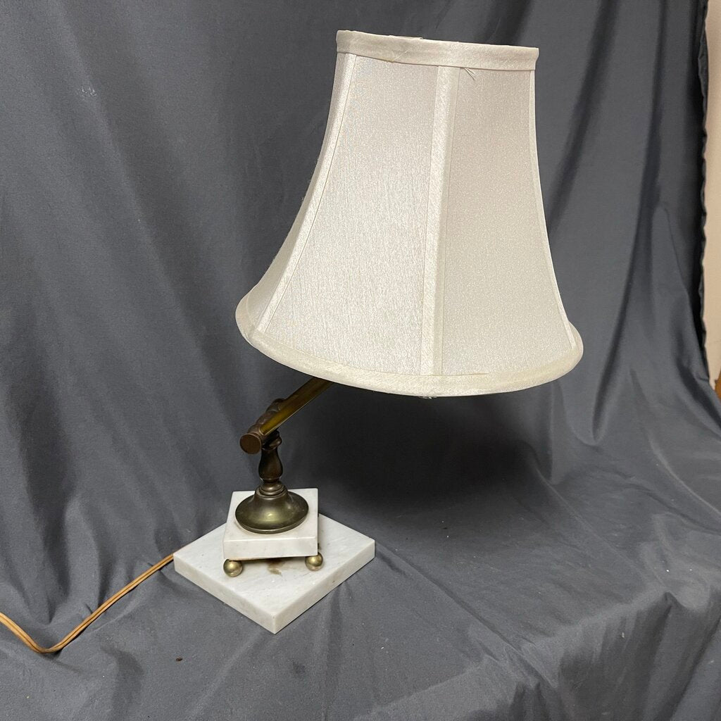Vintage Brass + Marble Lamp