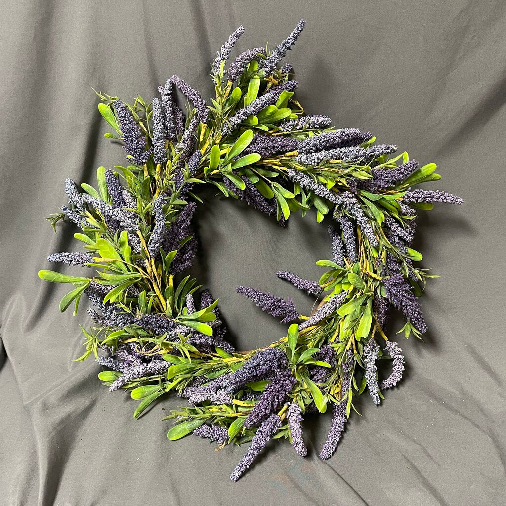Faux Lavender Wreath