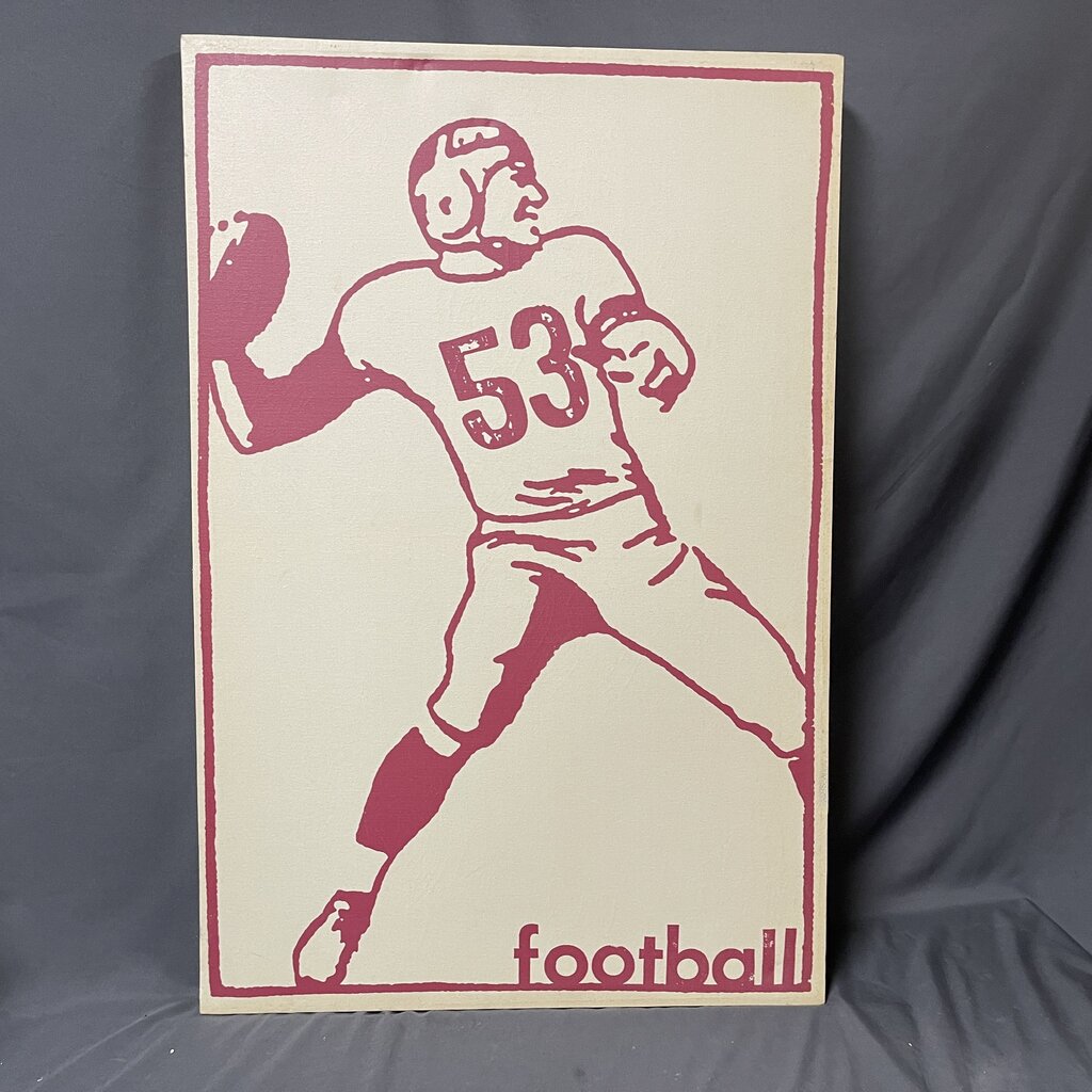 Vintage Style Football Canvas
