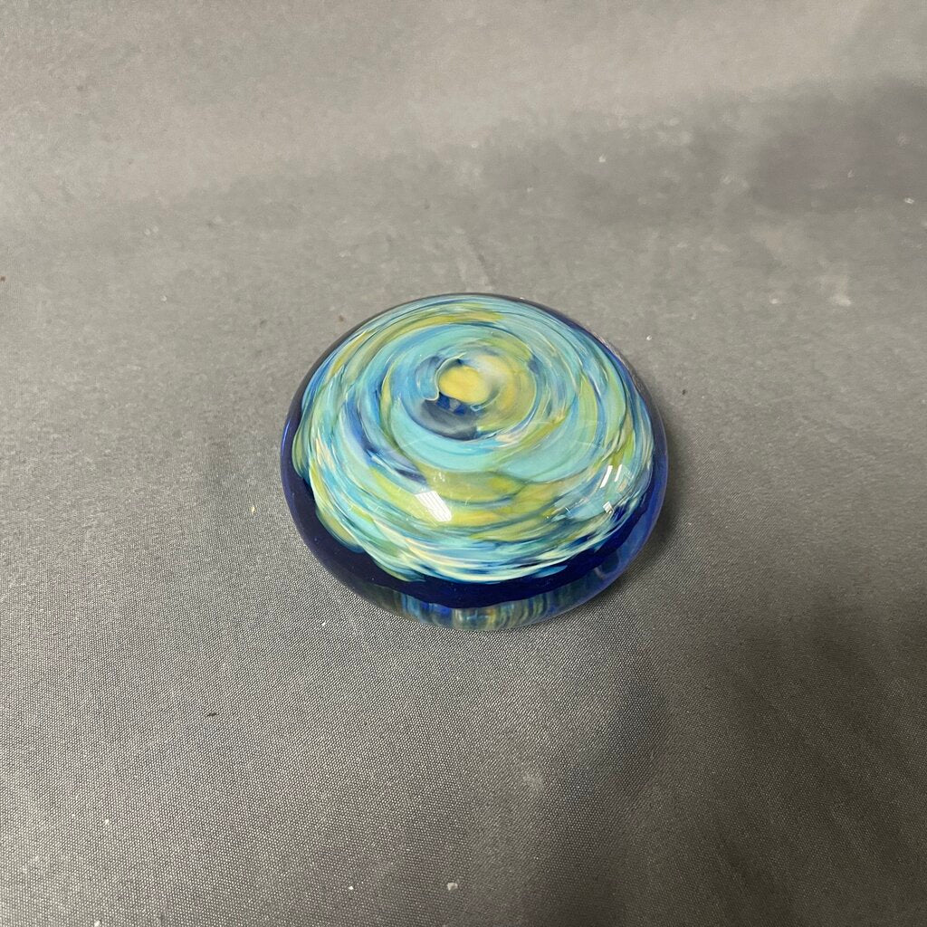 Art Glass Paperweight Signed SCAD 2003