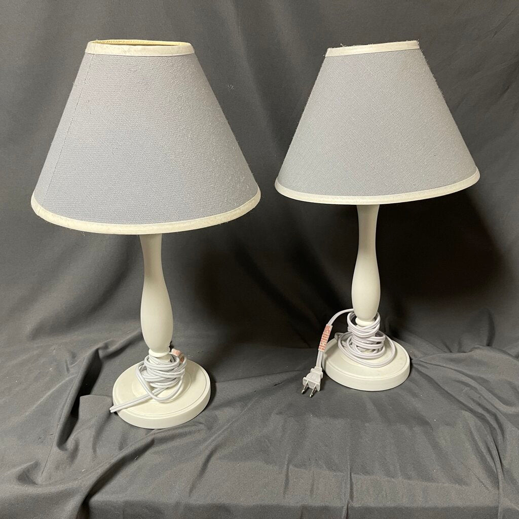 Pair Spindle Lamps