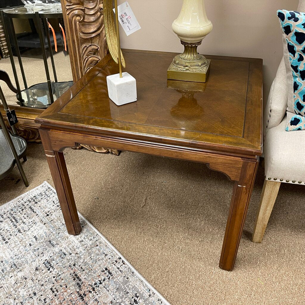 Square Wood End Table