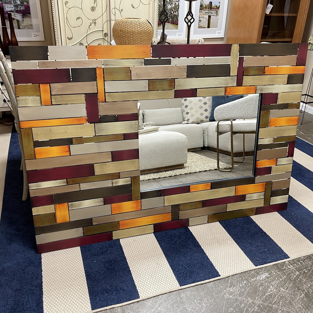 Multicolor Tiled Mirror