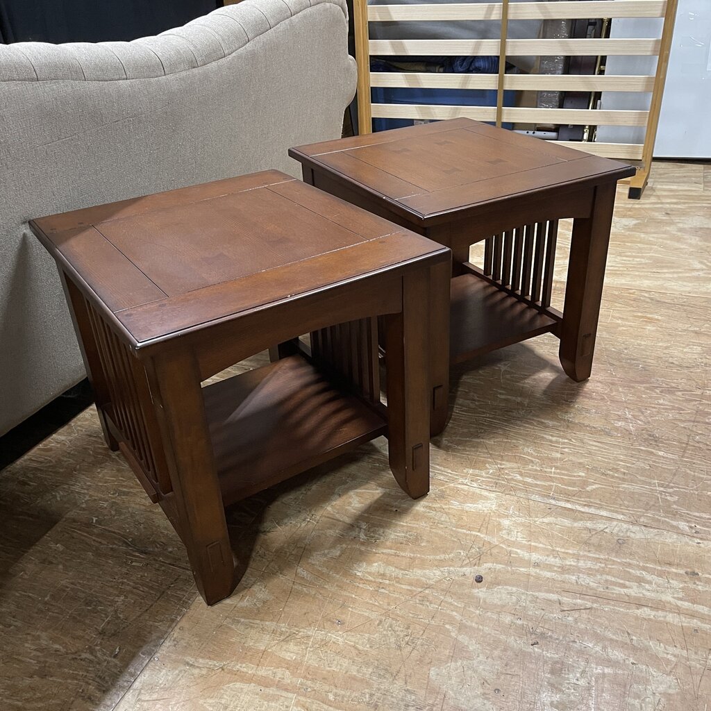 Pair Mission Style End Tables