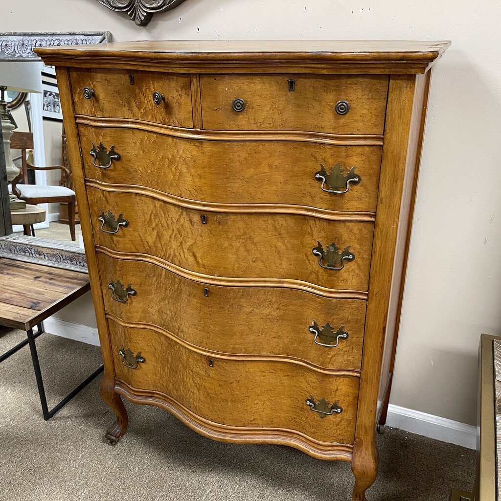 Vintage Birds Eye Maple Chest of Drawers
