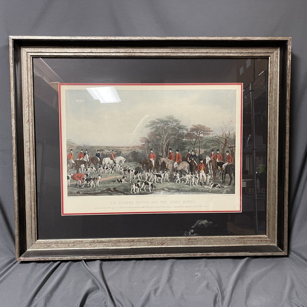 Sir Richard Sutton and the Quorn Hounds Engraved Print