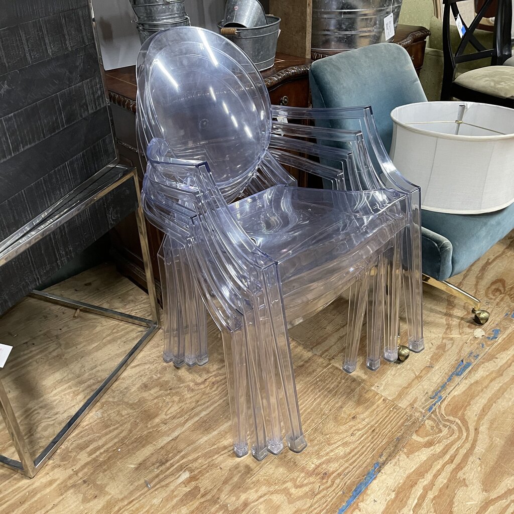 Set/4 Stackable Ghost Armchairs
