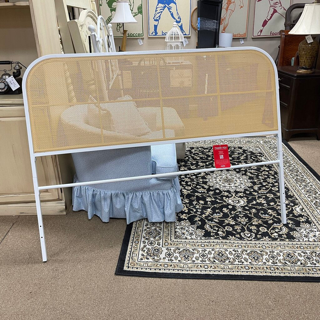 *NEW* Caned Metal Headboard