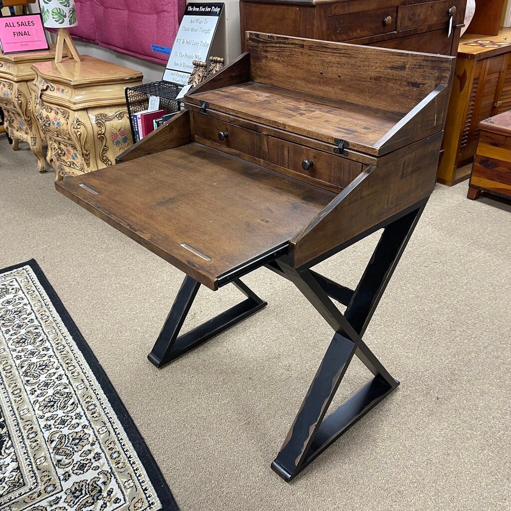 Small Rustic Stand-Up Writing Desk
