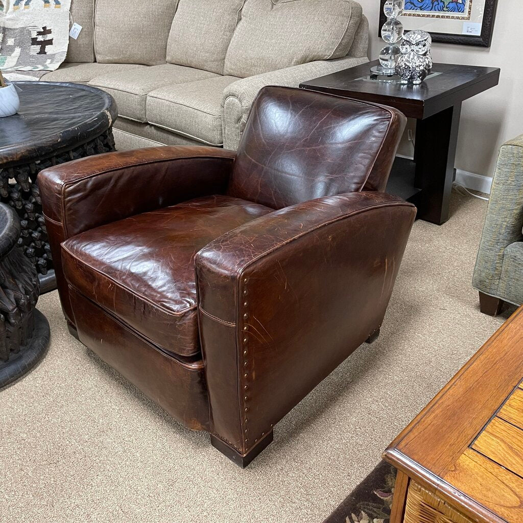 Leather Library Chair