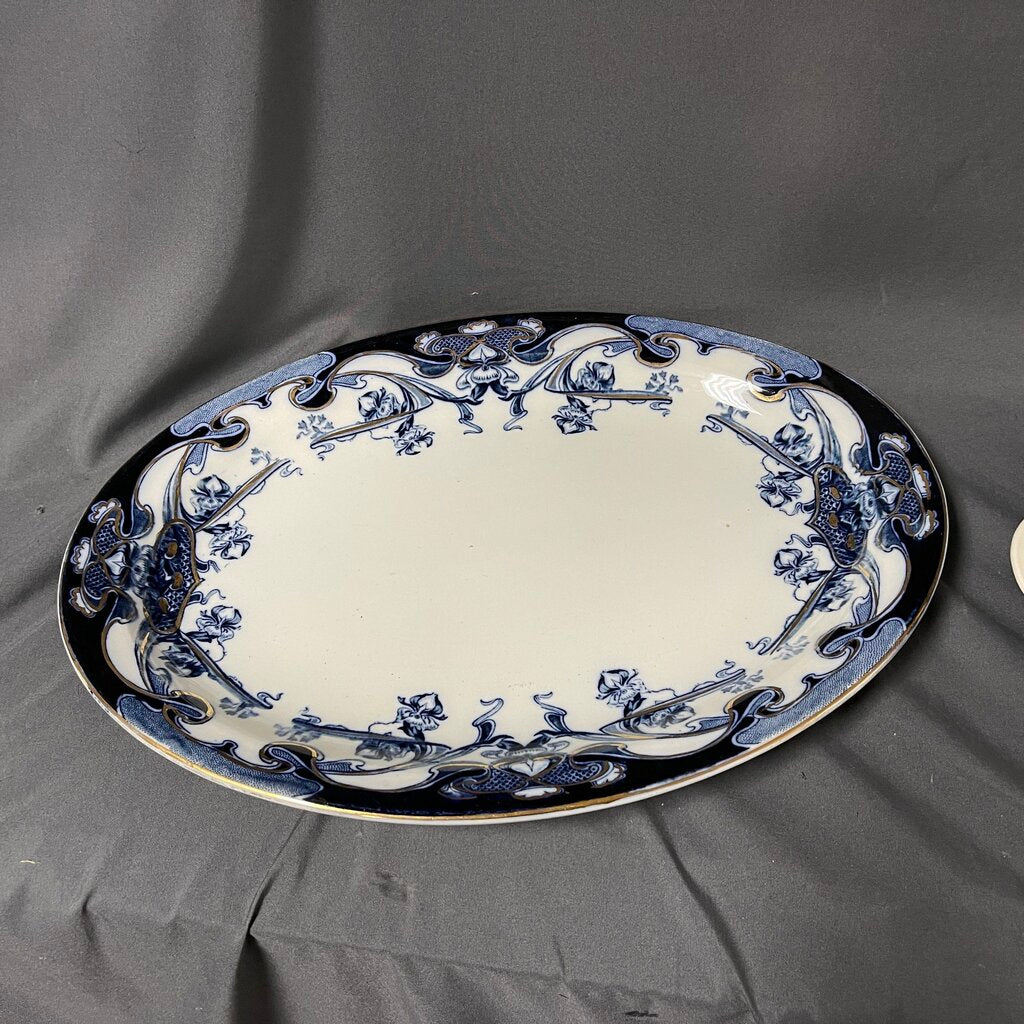 Vintage Iris Flow Platter