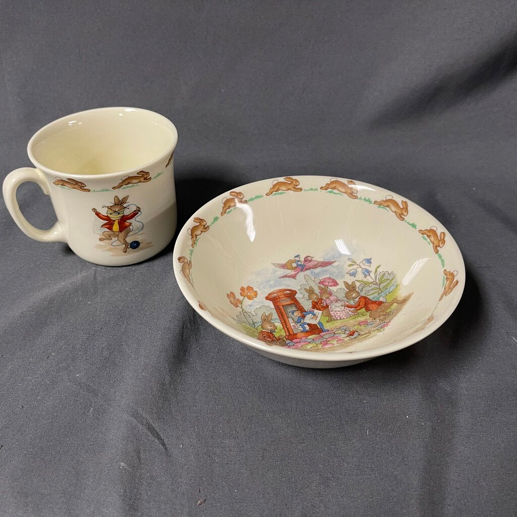 2-pc Bunnykins Child's China Set