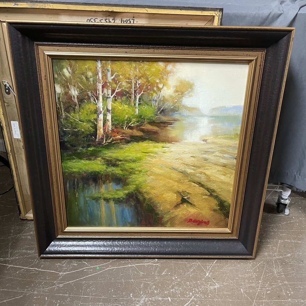 Forest Stream Oil Painting