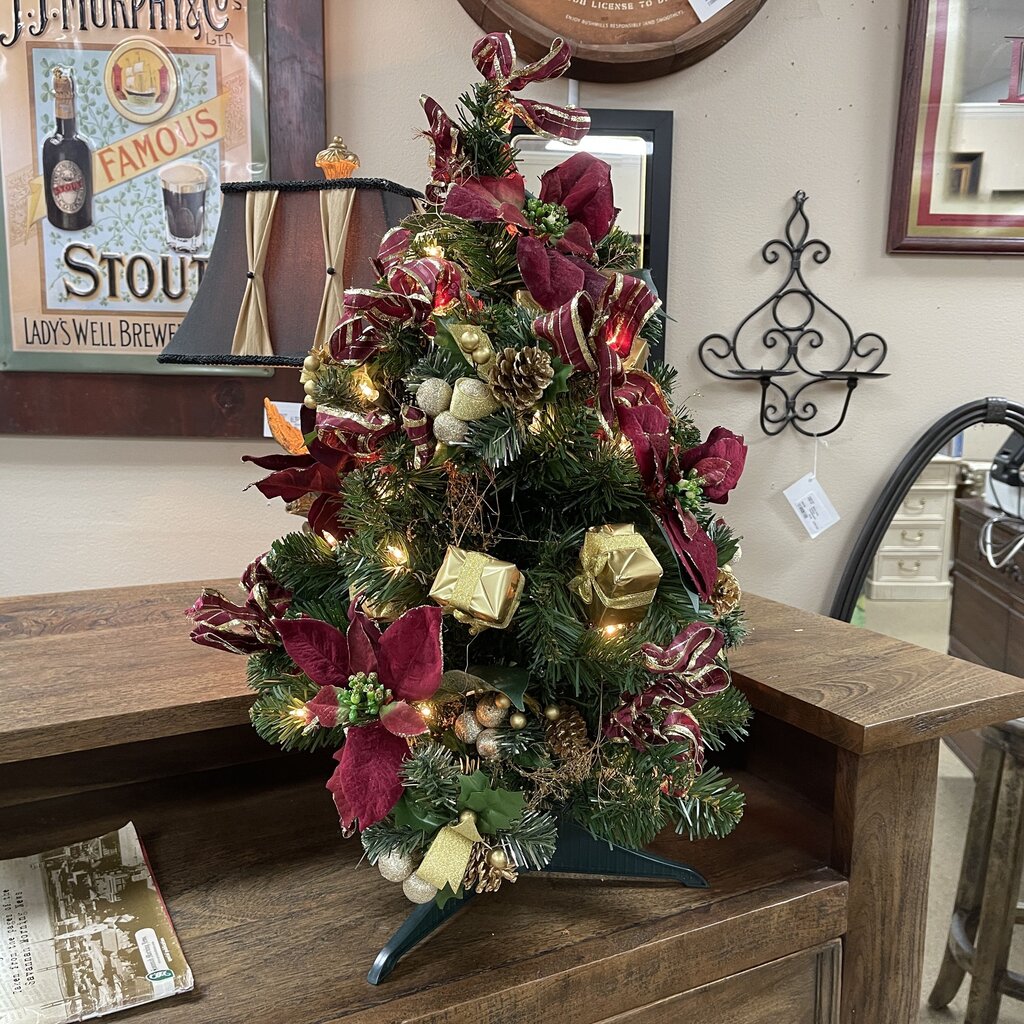 Mini Lighted Christmas Tree
