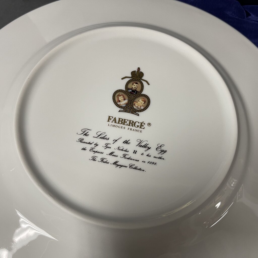 Imperial Egg Collection Lillies of the Valley Plate