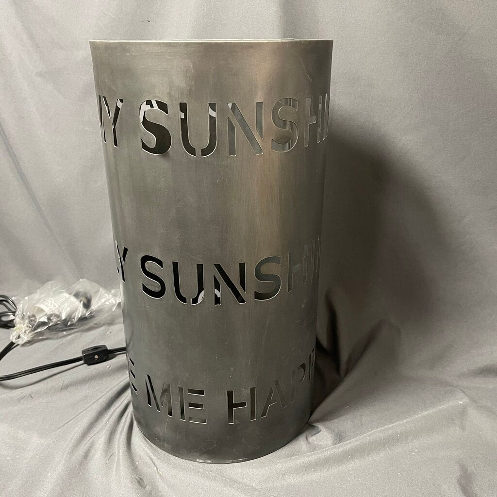 You Are My Sunshine Metal Cutout Lamp