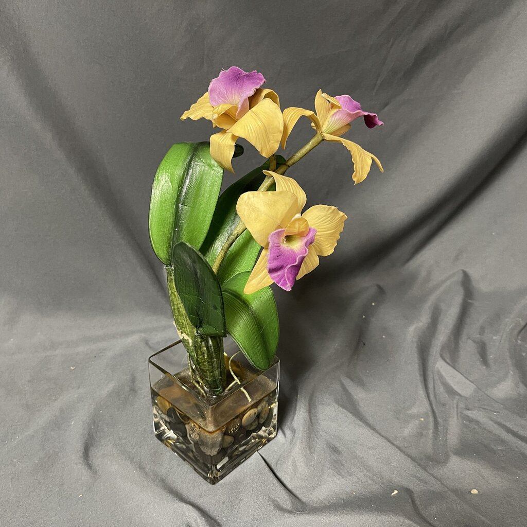 Faux Yellow Orchid