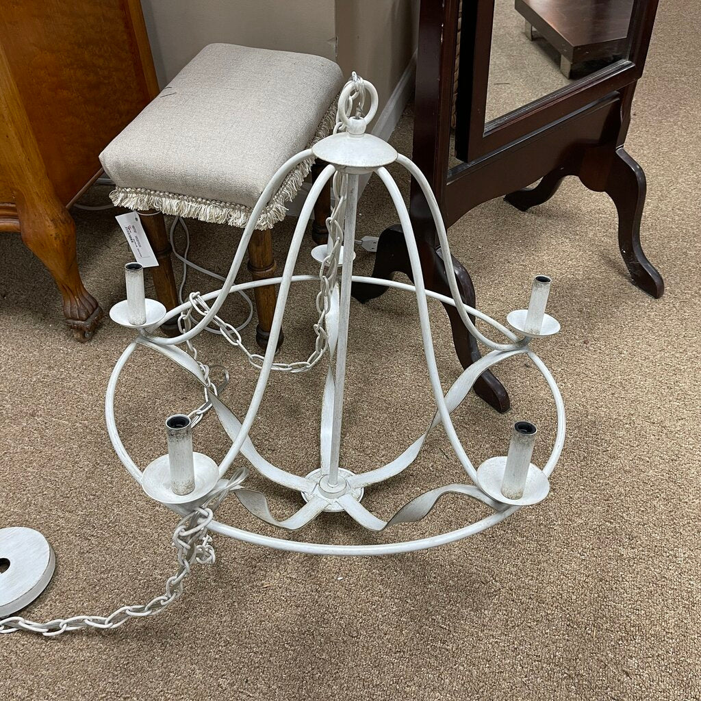 Antique White Chandelier w/10' Chain