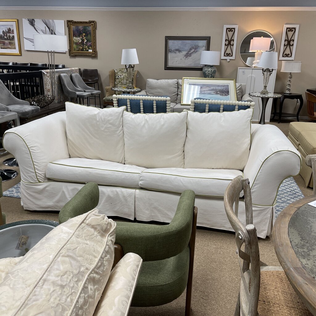 Queen Slipcovered Sleeper Sofa (no mattress)